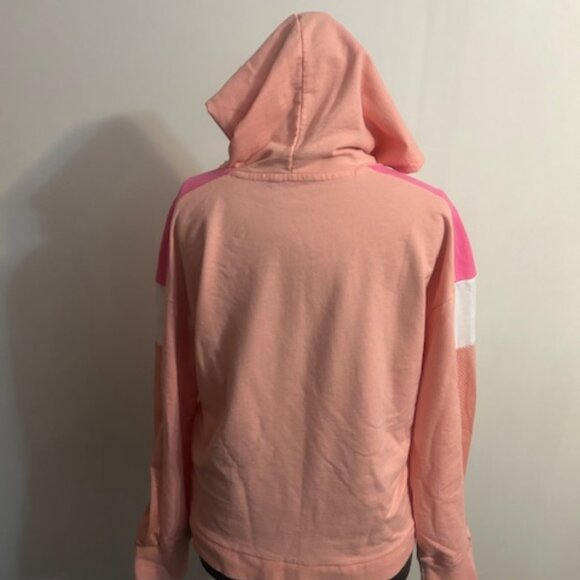 BeBe Pink/Apricot color-block sweatshirt hoodie, size XL - Picture 3 of 7